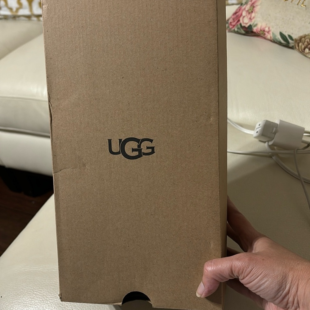 Empty UGG shoe box